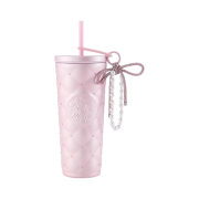 Starbucks China 2026 Valentine Limited Stainless Steel Beads Pink Tumbler 590ml