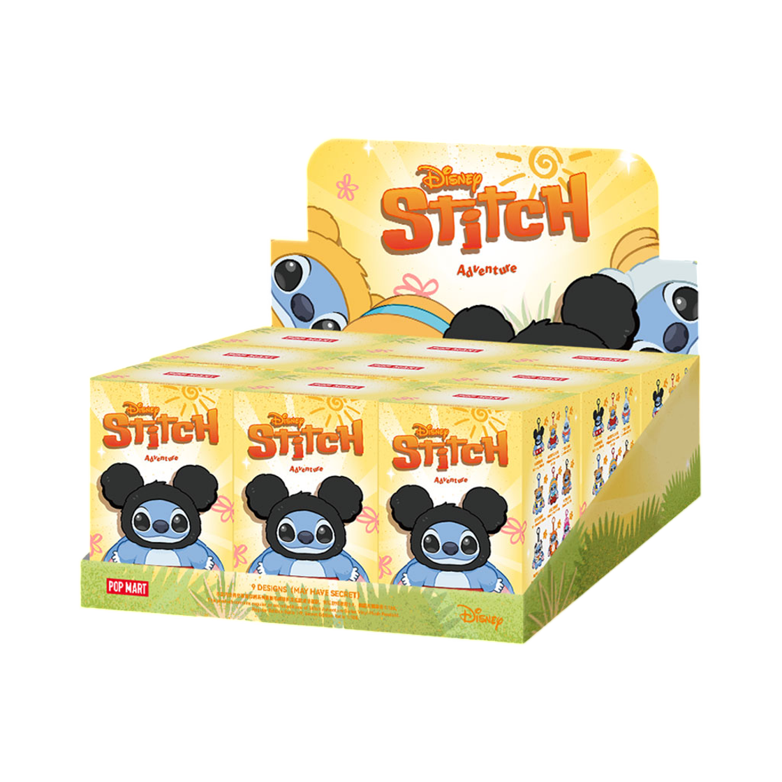 - Pop Mart Stitch Adventure Series Vinyl Plush Pendant Sealed Case (9 Blind Boxes)