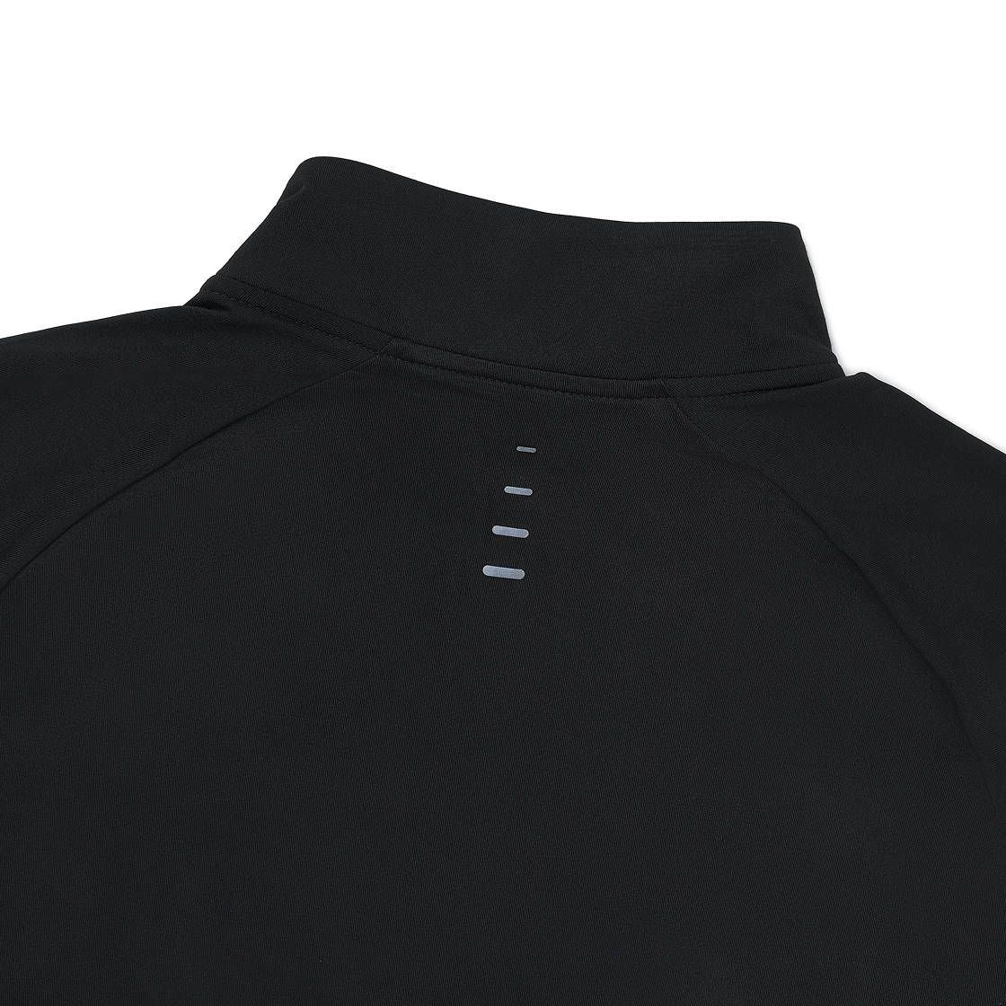 나이키 스트라이드 드라이핏 1/4 집 러닝 탑 블랙 - 아시아(Nike Stride Dri-Fit 1/4 Zip Running Top Black- Asia) - 4