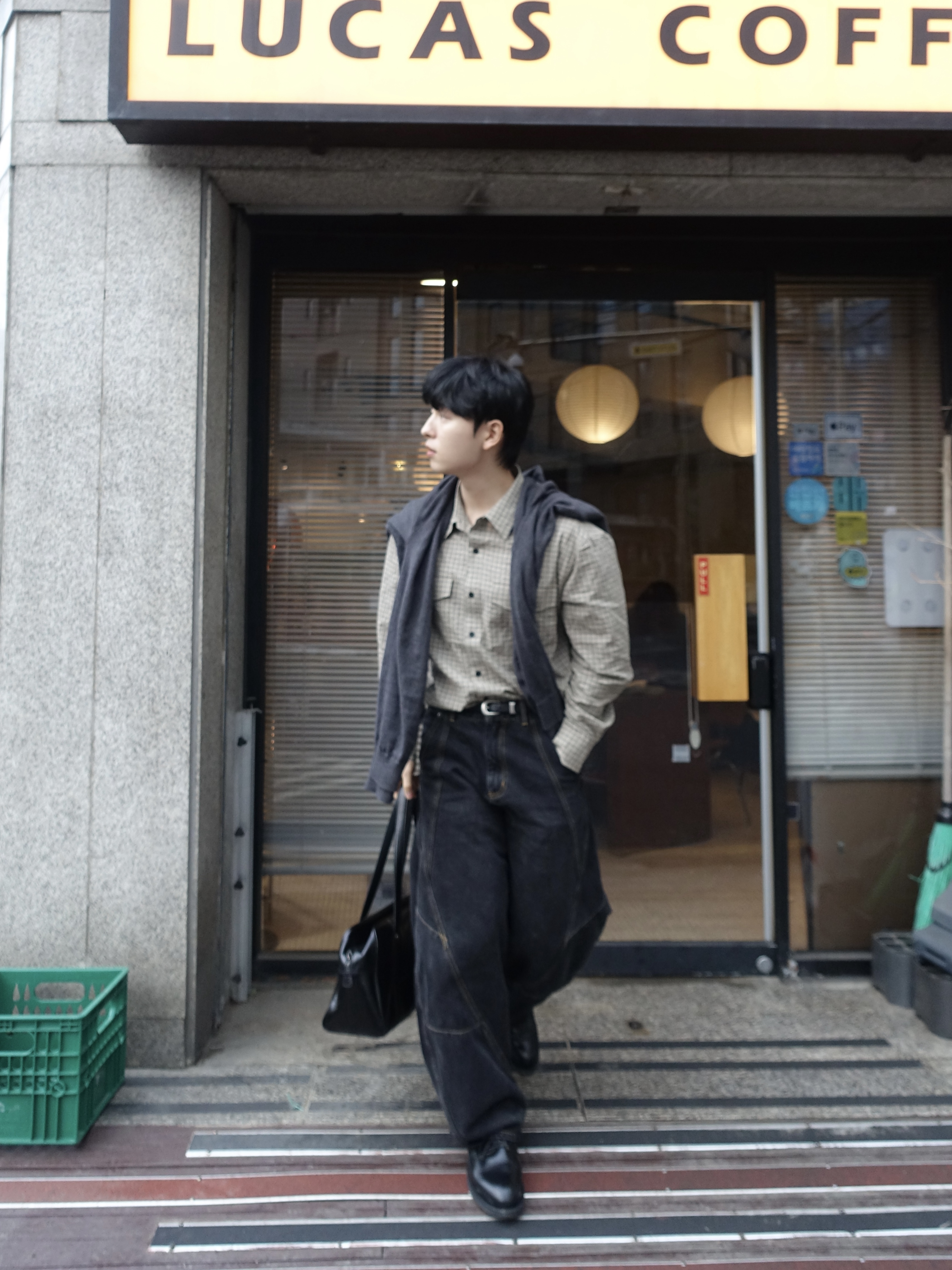 Red Wing Postman 101 Black Chaparral - D 착용 스타일 - 4