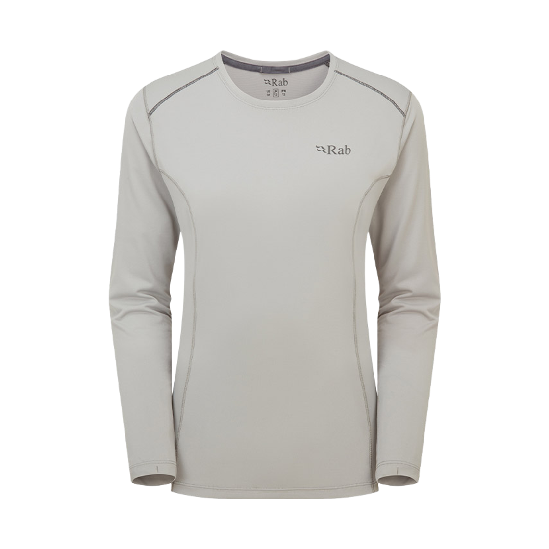 RABQBL080DPW008 Rab Force LS Tee Wmns Dark Pewter