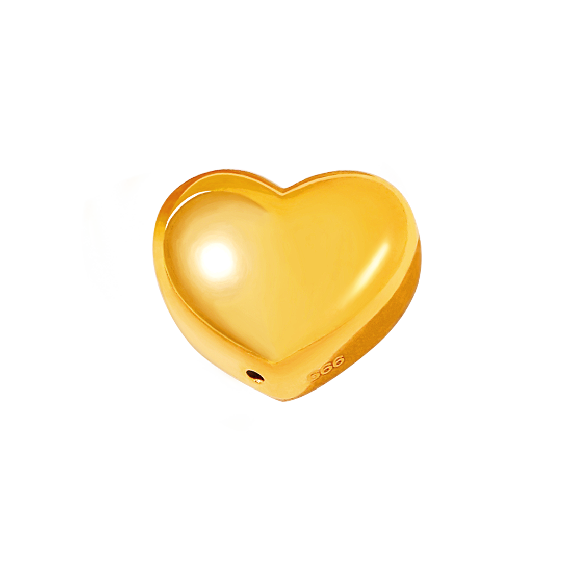 골드팡 24K 순금 통통모찌하트 금테크 오브제 0.2g + 유리병 증정(GOLDPANG 24K Gold Tongtong Mochi Heart Object 0.2g + Glass Bottle)