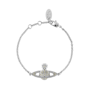 Vivienne Westwood Mini Bas Relief Chain Bracelet Platinum Jonquil