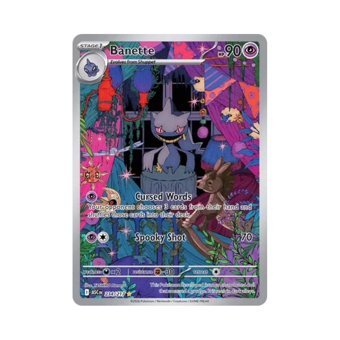 ASC234-217 Pokemon TCG Banette IR Mega Evolution Ascended Heroes (English Ver.)