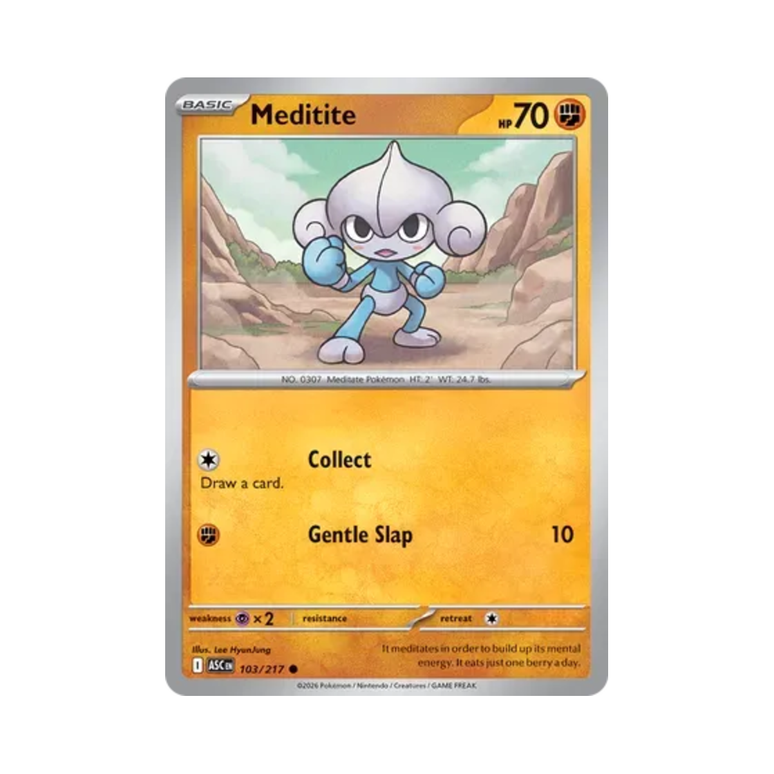 포켓몬 TCG 요가랑 C 메가 에볼루션 어센드 히어로즈 (영문판)(Pokemon TCG Meditite C Mega Evolution Ascended Heroes (English Ver.))