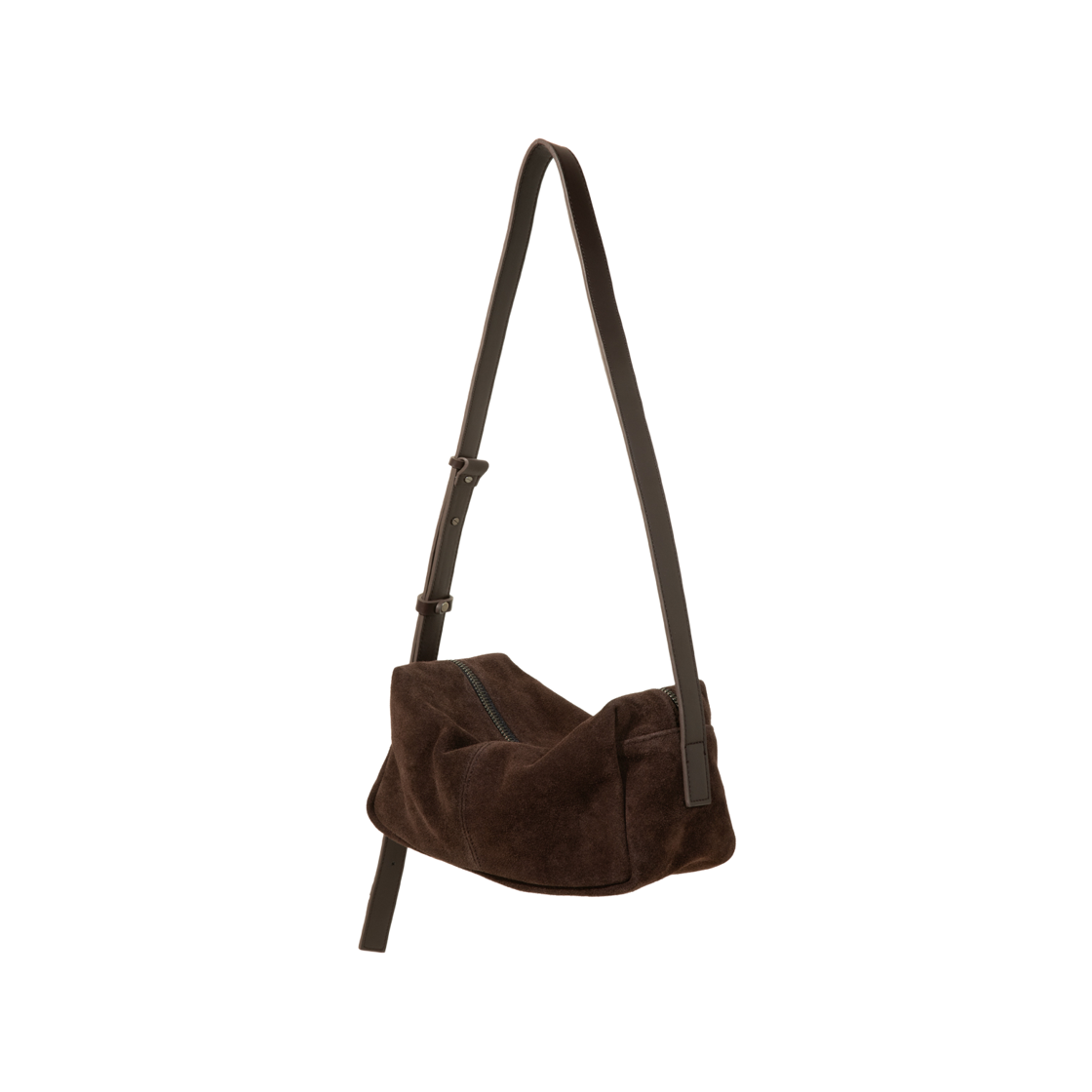 마지언타이틀 스웨이드 덴트백 브라운(MAZIUNTITLED Suede Dent Bag Brown)