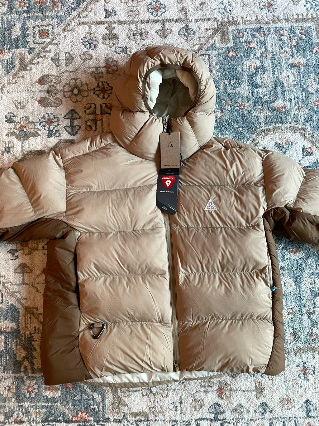 Nike ACG Therma-Fit ADV Lunar Lake Loose Hooded Jacket Parasuit Beige Moswood Brown - Asia 착용 스타일 - 1