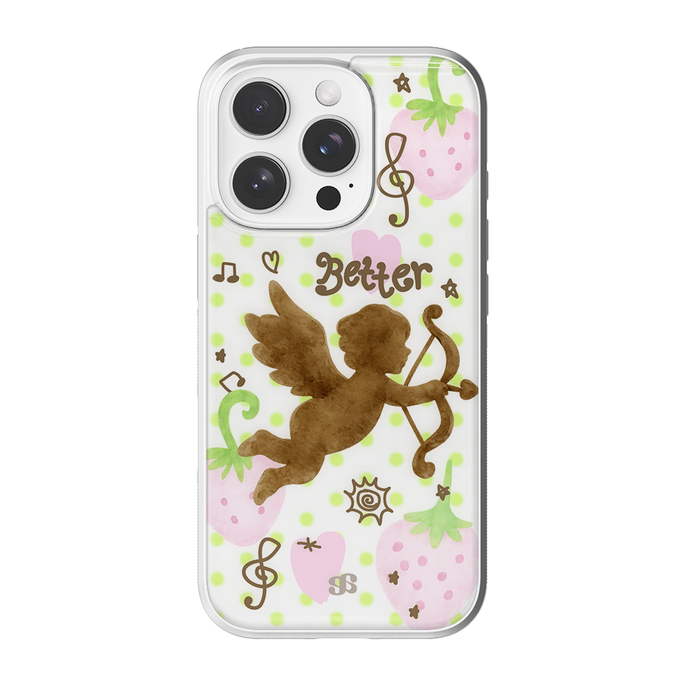 어프어프 스트로베리 엔젤 에폭시 범퍼 케이스 실버(earpearp Strawberry Angel Epoxy Bumper Case - Silver) - 2