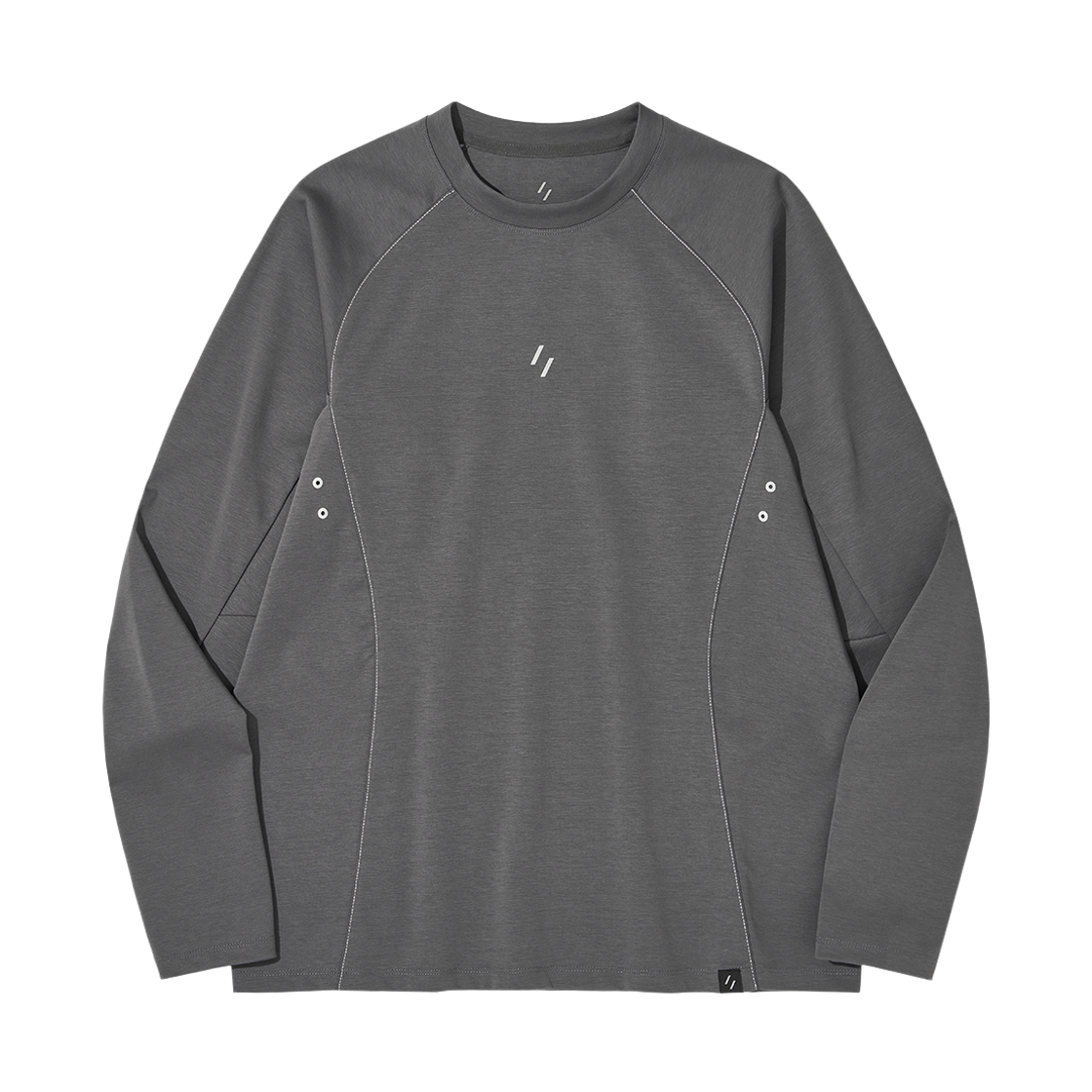 WBEFTL006CH WELTER EXPERIMENT Flexich Long Sleeves T-Shirt Charcoal