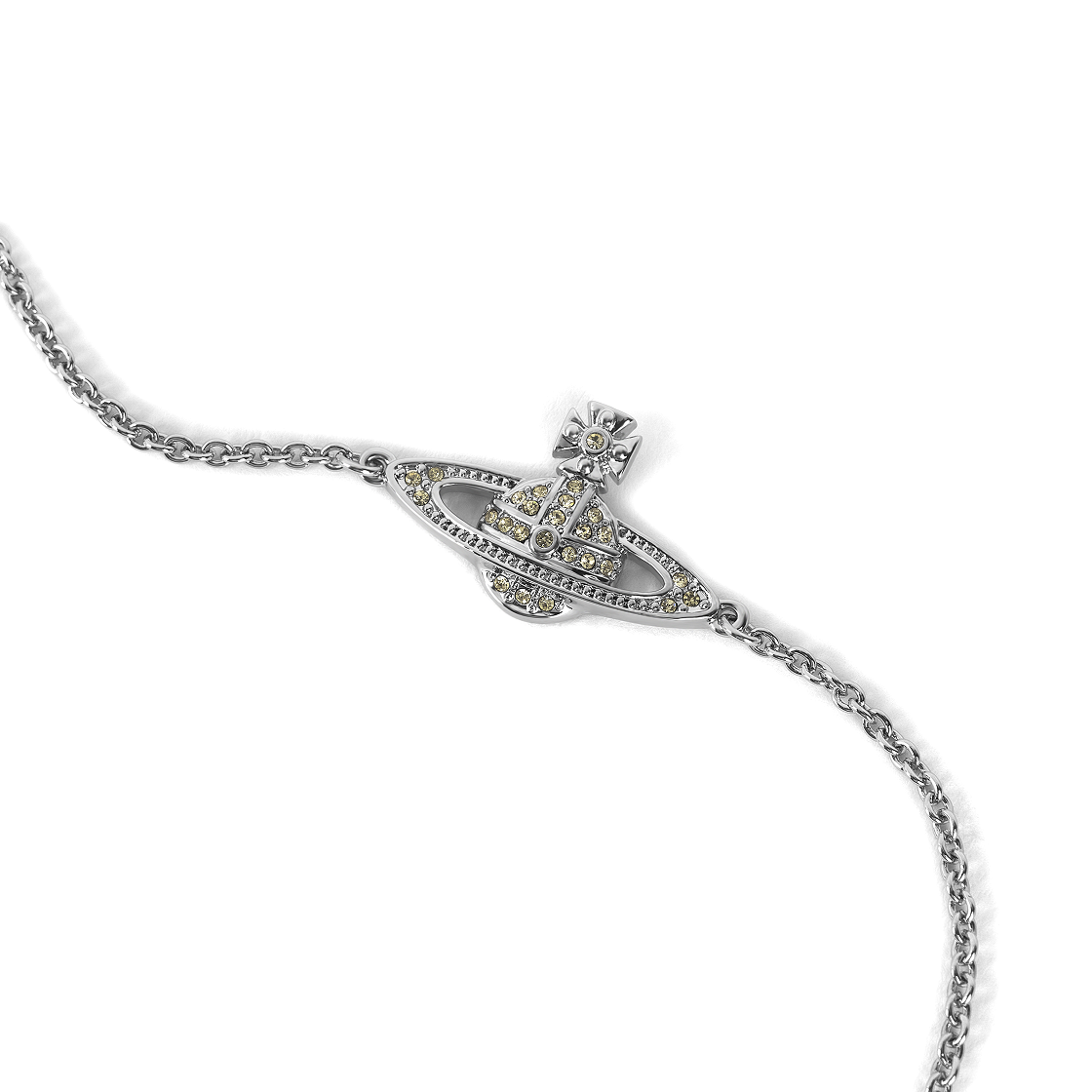 비비안 웨스트우드 미니 바스 릴리프 체인 브레이슬릿 플레티넘 종퀼(Vivienne Westwood Mini Bas Relief Chain Bracelet Platinum Jonquil) - 2