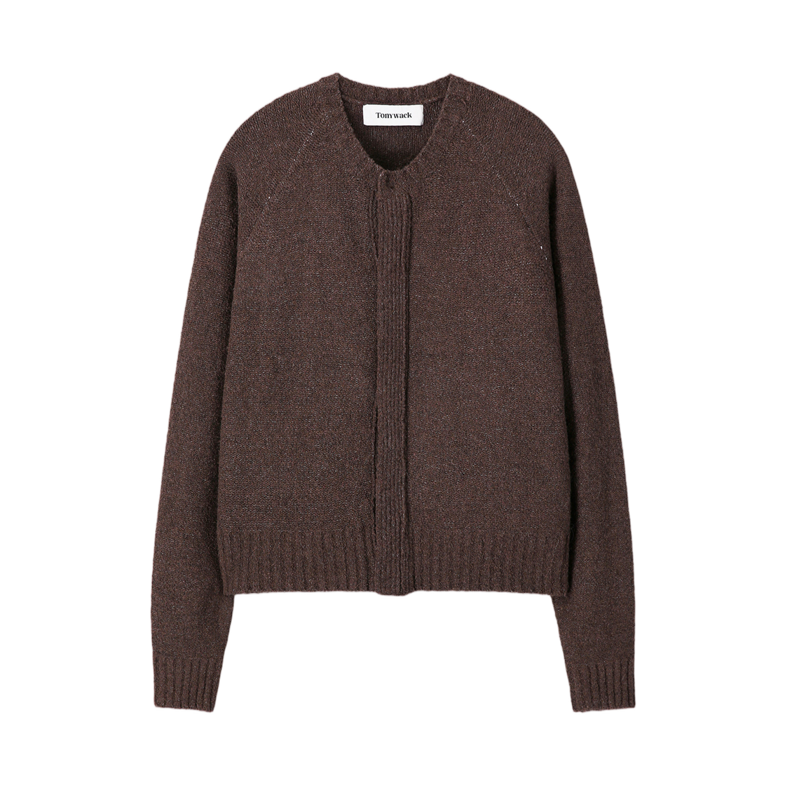 토니웩 플래킷 버튼 다운 니트 가디건 브라운(Tonywack Placket Button Down Knit Cardigan Brown) - 1