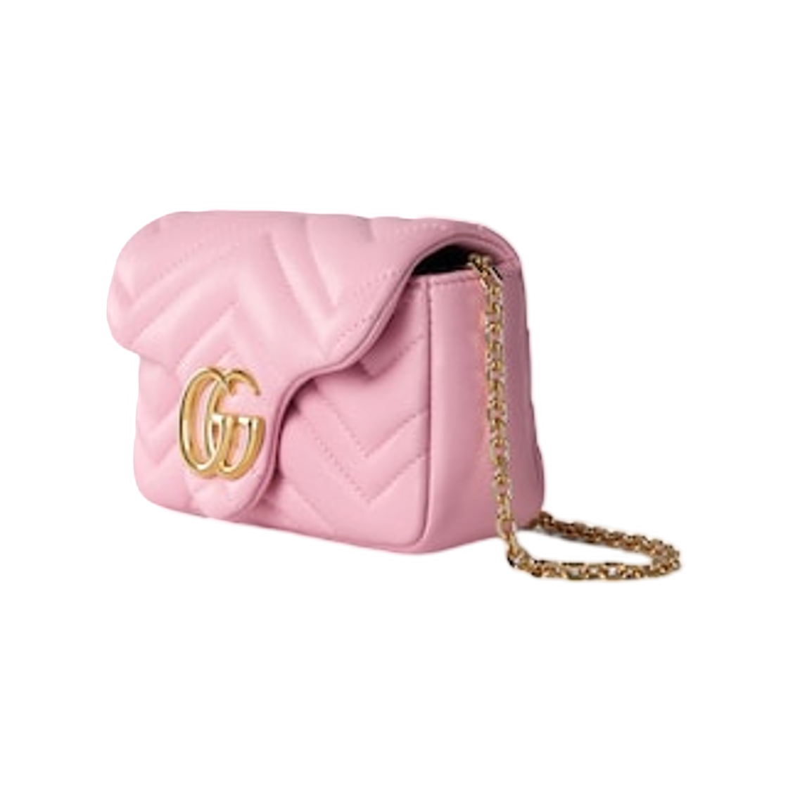 구찌 GG 마몽 미니 숄더백 라이트 핑크(Gucci GG Marmont Mini Shoulder Bag Light Pink) - 2