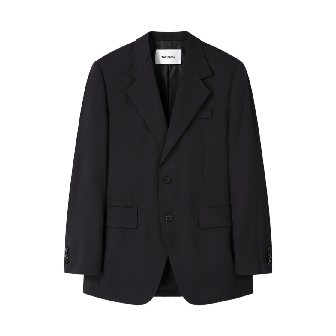 토니웩 울 싱글 브레스티드 테일러드 자켓 미드나잇(Tonywack Wool Single Breasted Tailored Jacket Midnight) - 1