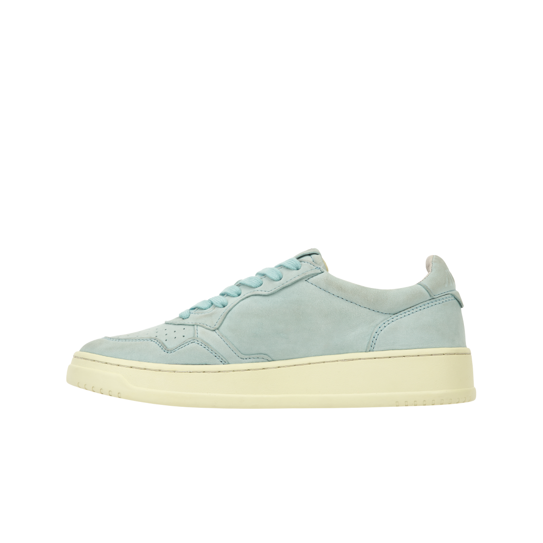 (W) 오트리 메달리스트 로우 고트스킨 스니커즈 라이트 블루((W) Autry Medalist Low Goatskin Sneakers Light Blue) - 3