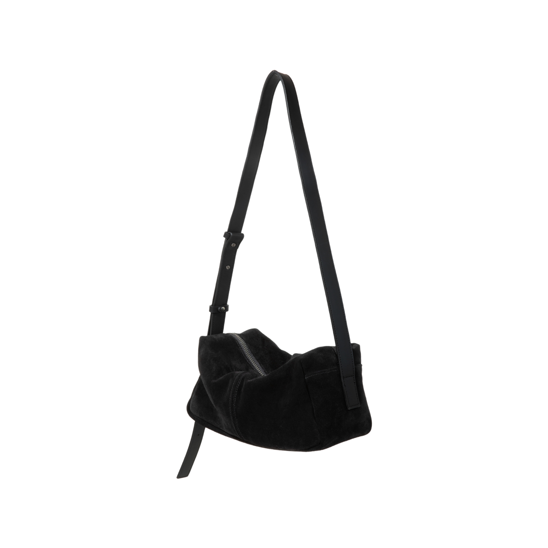 마지언타이틀 스웨이드 덴트백 블랙(MAZIUNTITLED Suede Dent Bag Black)