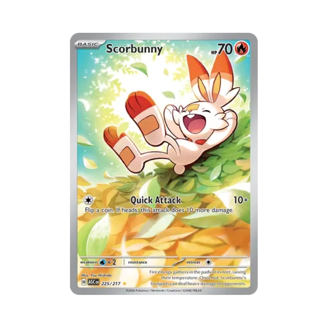 포켓몬 TCG 염버니 IR 메가 에볼루션 어센드 히어로즈 (영문판)(Pokemon TCG Scorbunny IR Mega Evolution Ascended Heroes (English Ver.)) - 1
