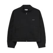 Wooyoungmi High Neck Zip-Up T-Shirt Black - 26SS