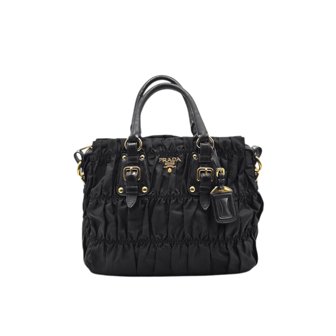 ITCTOTWCVNEP Prada Tessuto Gaufre Tote and Shoulder Bag (BN1792) L649106