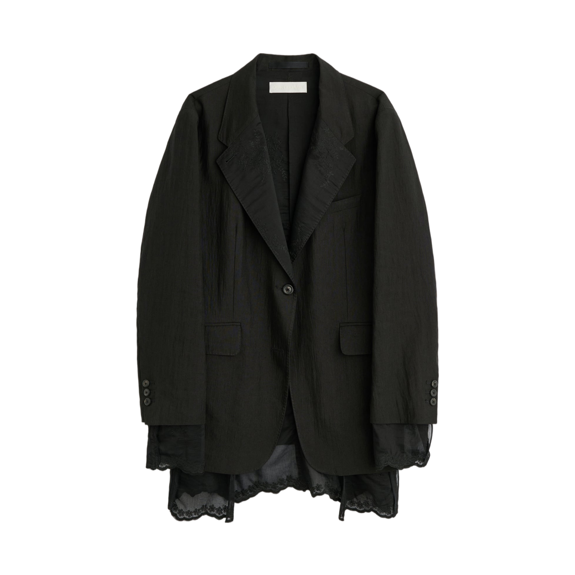 (W) 아워레가시 리버시블 드립 블레이저 숫 블랙 테크플렉스((W) Our Legacy Reversible Drip Blazer Soot Black Techflax)