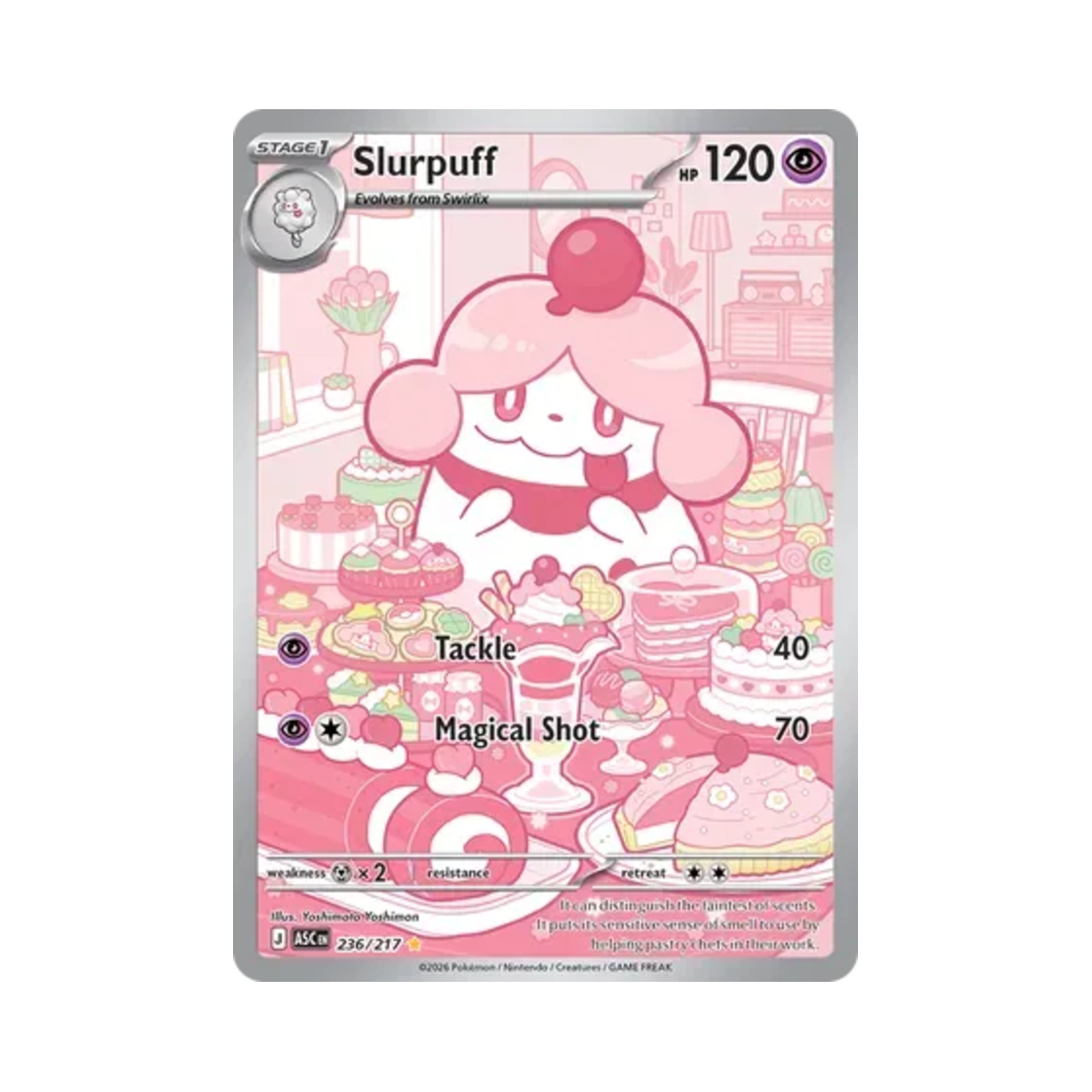 ASC236-217 Pokemon TCG Slurpuff IR Mega Evolution Ascended Heroes (English Ver.)