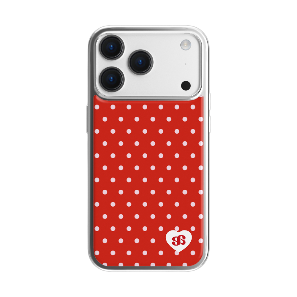 E2601_0014 earpearp Tutti Cutie Dot Epoxy Bumper Case - Silver