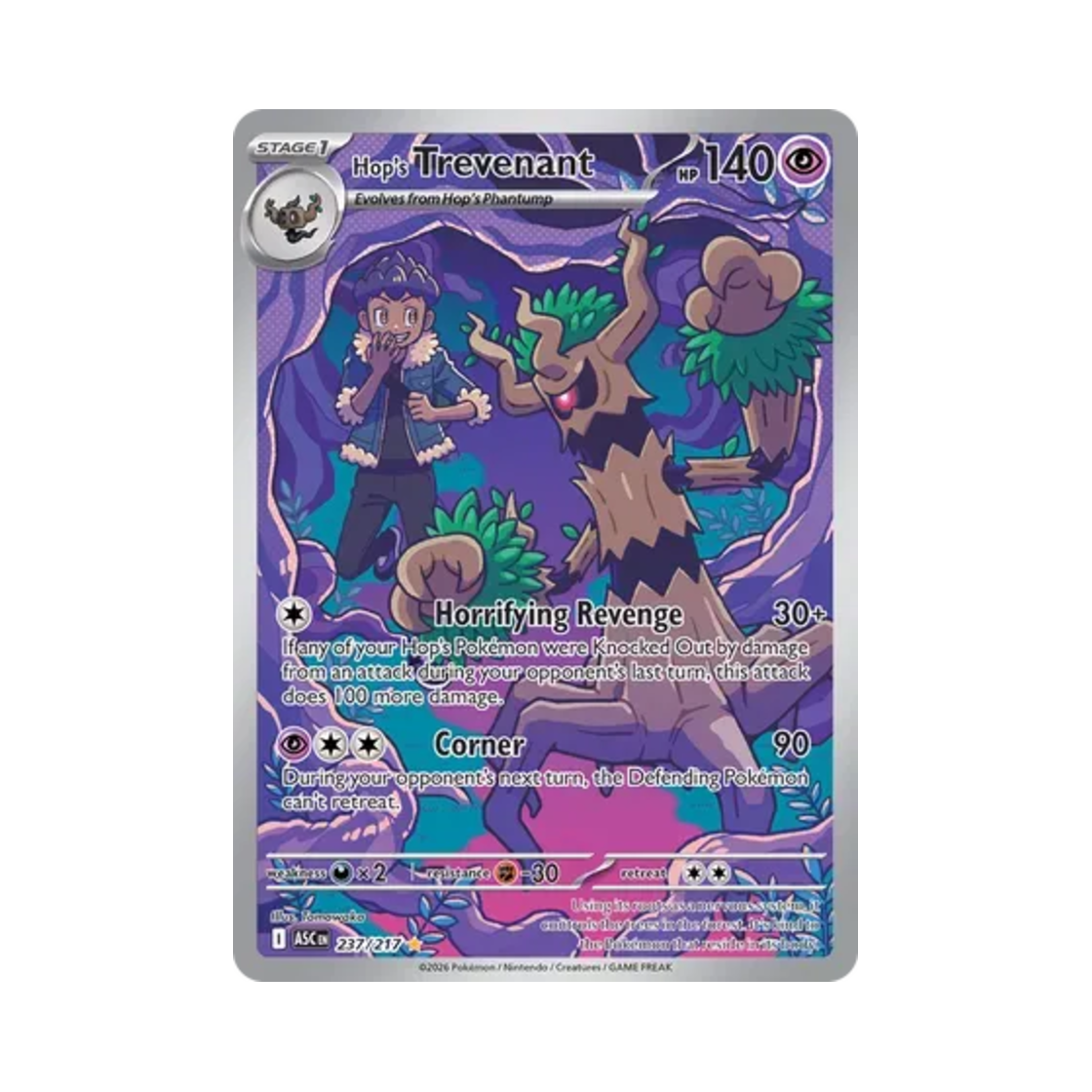 포켓몬 TCG 호브의 대로트 IR 메가 에볼루션 어센드 히어로즈 (영문판)(Pokemon TCG Hop's Trevenant IR Mega Evolution Ascended Heroes (English Ver.))