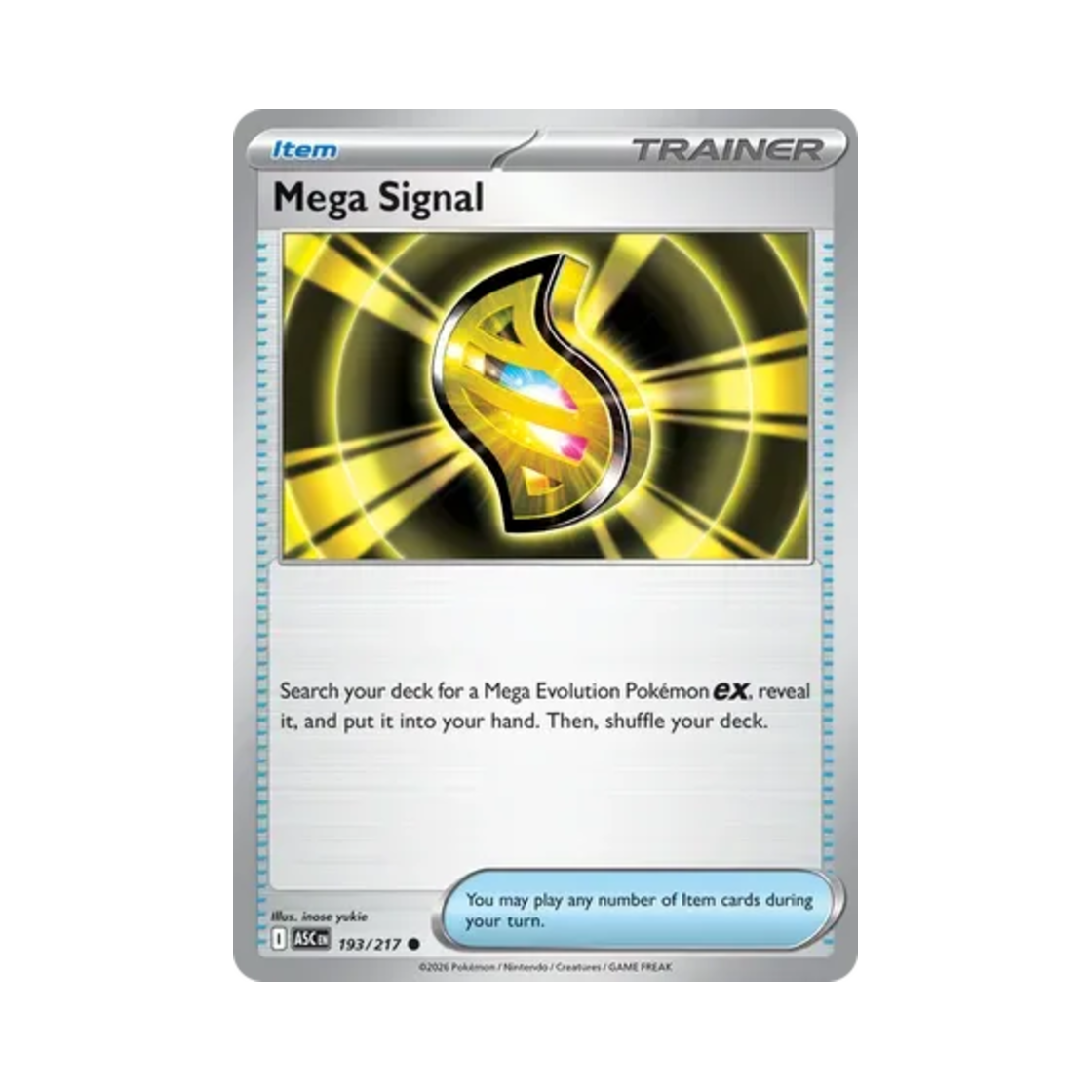 ASC193-217 Pokemon TCG Mega Signal I Mega Evolution Ascended Heroes (English Ver.)