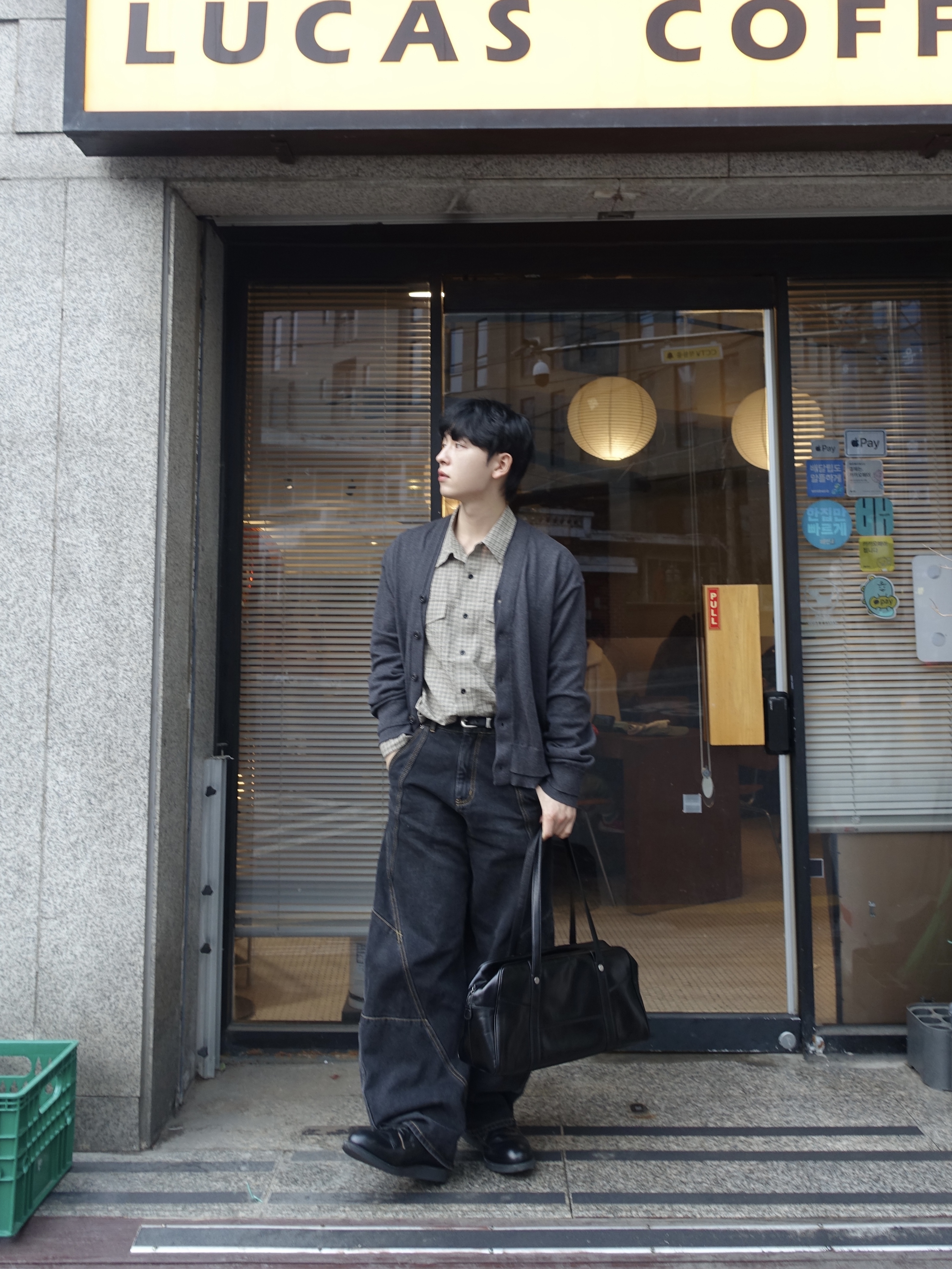 Red Wing Postman 101 Black Chaparral - D 착용 스타일 - 2