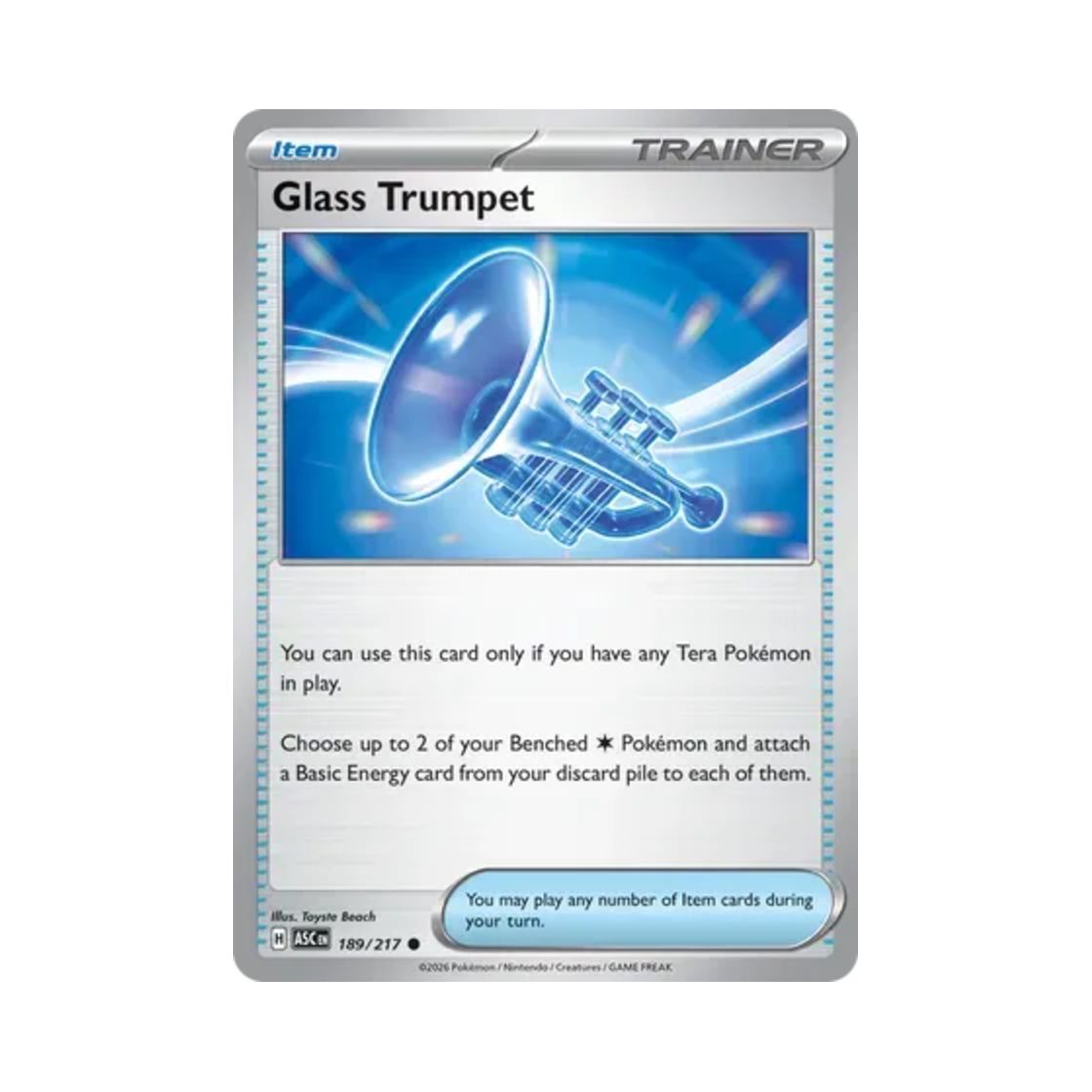 포켓몬 TCG 유리나팔 H 메가 에볼루션 어센드 히어로즈 (영문판)(Pokemon TCG Glass Trumpet H Mega Evolution Ascended Heroes (English Ver.)) - 1