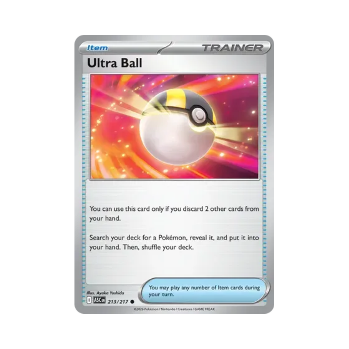 ASC213-217 Pokemon TCG Ultra Ball I Mega Evolution Ascended Heroes (English Ver.)
