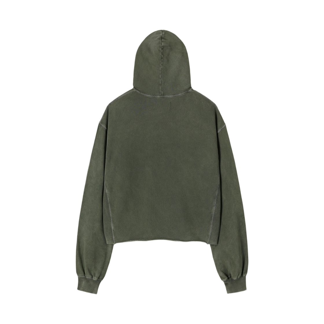 토니웩 가먼트 다이드 로우 엣지 후드 페이디드 그린(Tonywack Garment Dyed Raw Edge Hoodie Faded Green) - 2