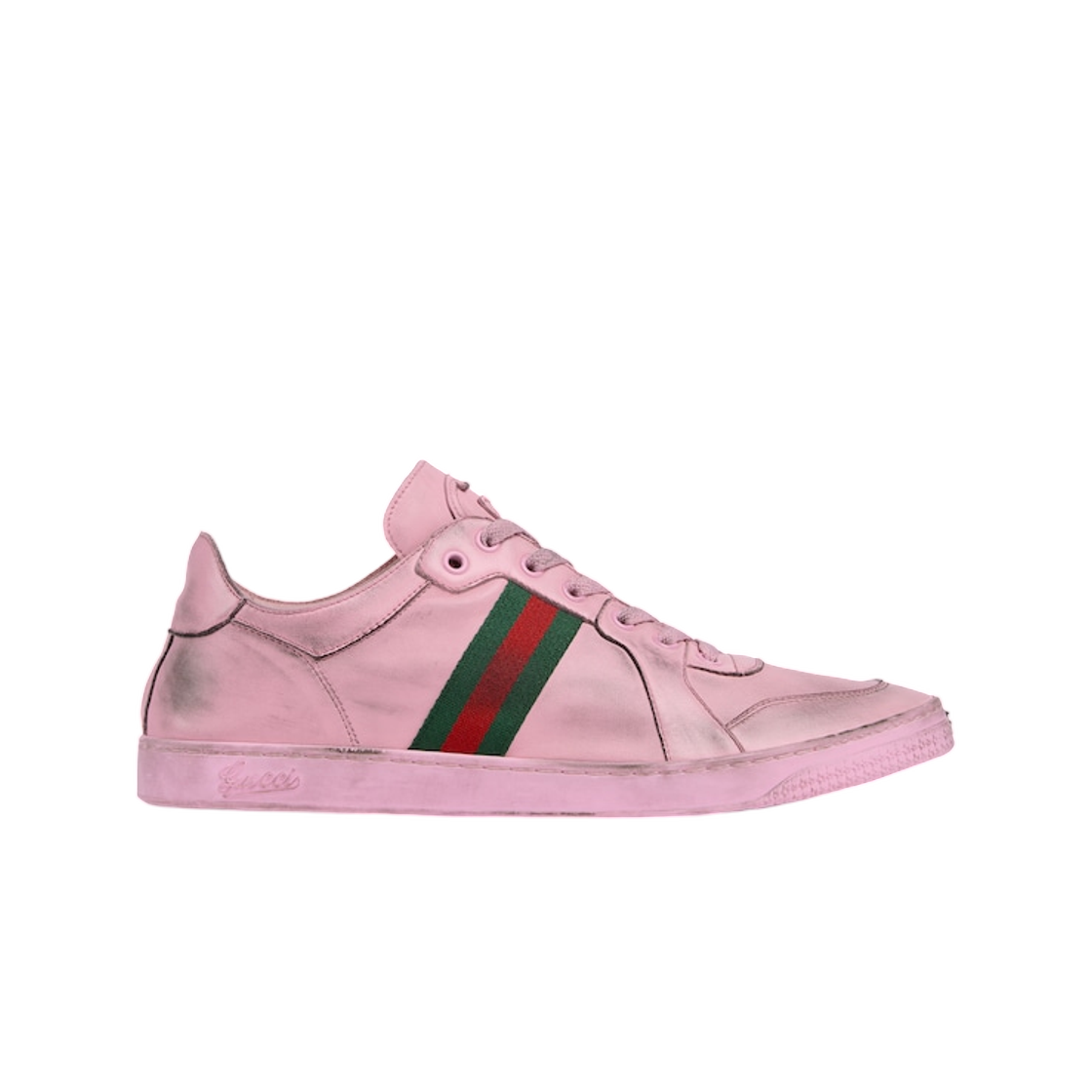 구찌 스트레치 로우 탑 스니커즈 핑크(Gucci Stretch Low Top Sneakers Pink) - 1