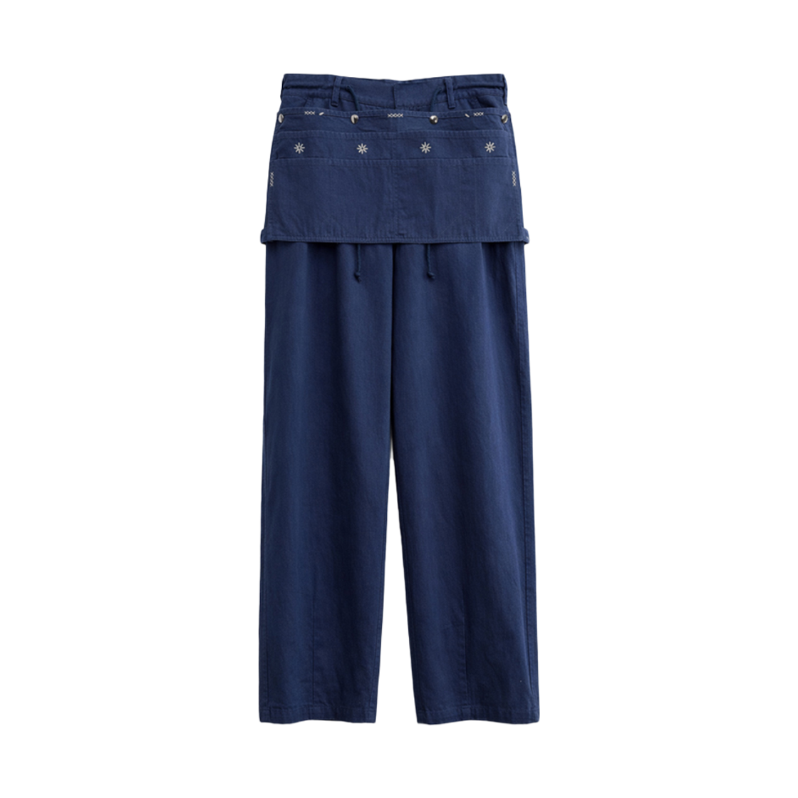 F261PT04 FRITUR Garden Apron Pants Blue