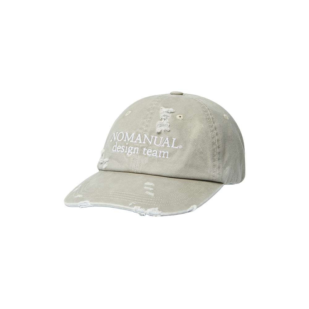 노매뉴얼 D.T 볼캡 261 워시드 베이지(NOMANUAL D.T Ball Cap 261 Washed Beige) - 1