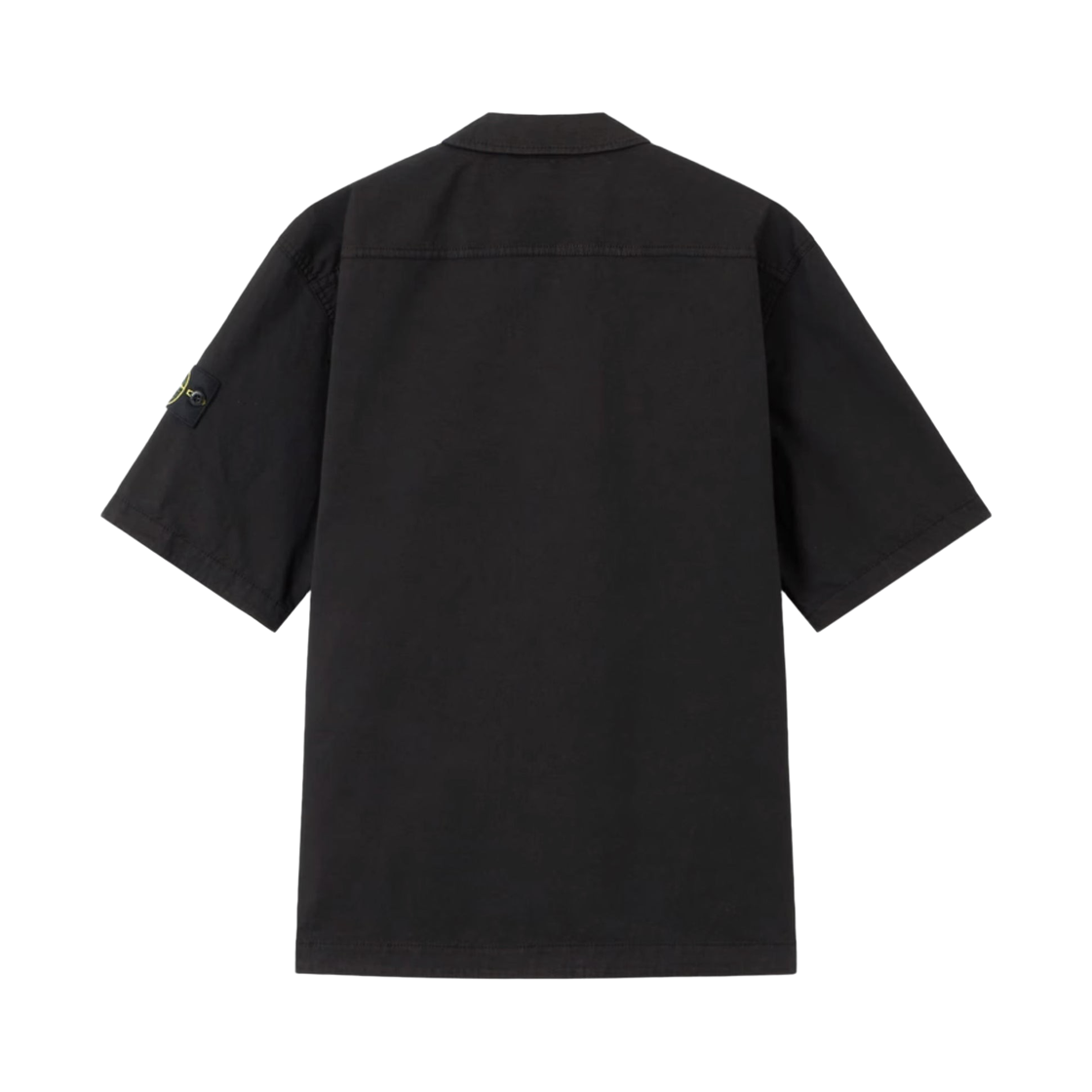스톤 아일랜드 1100025 스트레치 오가닉 코튼 트윌 셔츠 블랙 - 26SS(Stone Island 1100025 Stretch Organic Cotton Twill Shirt Black - 26SS) - 2