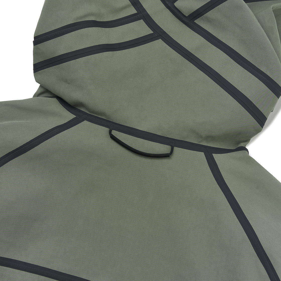 나이키 테크 스톰핏 후드 레인 자켓 라이트 아미 블랙 - 아시아(Nike Tech Storm-Fit Hooded Rains Jacket Light Army Black - Asia) - 5