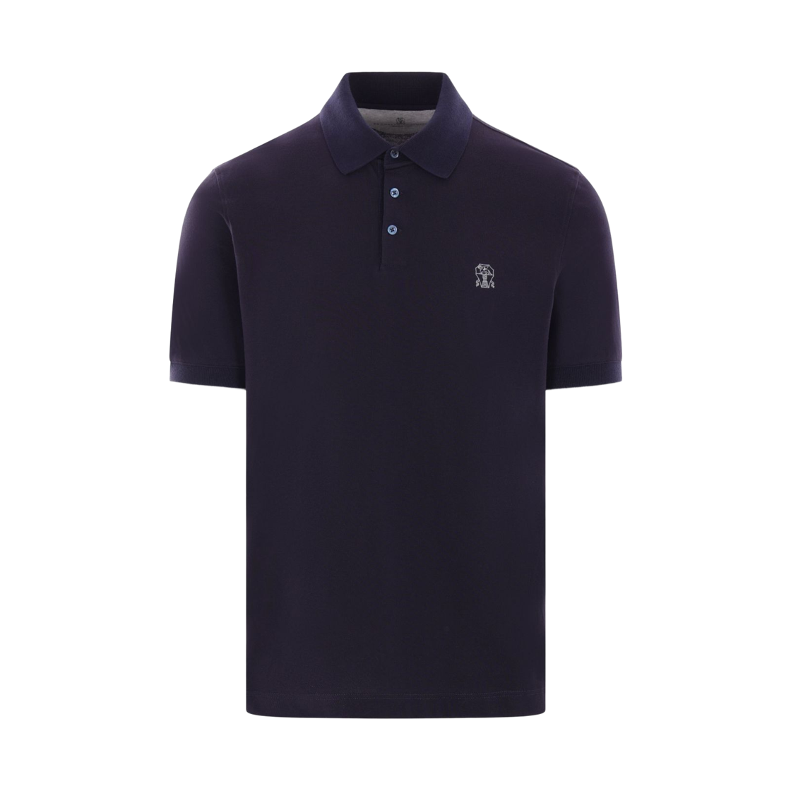 브루넬로 쿠치넬리 자수 로고 폴로 셔츠 네이비(Brunello Cucinelli Embroidered Logo Polo Shirt Navy)