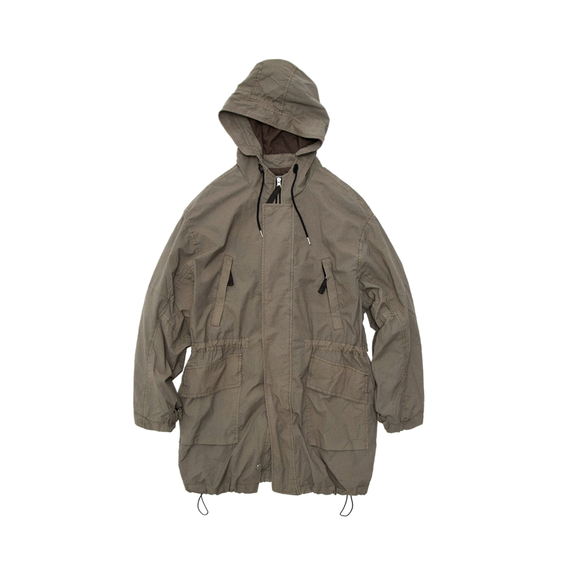 PL6PJU4671C8 Polyteru 64 Dell Long Parka Beige