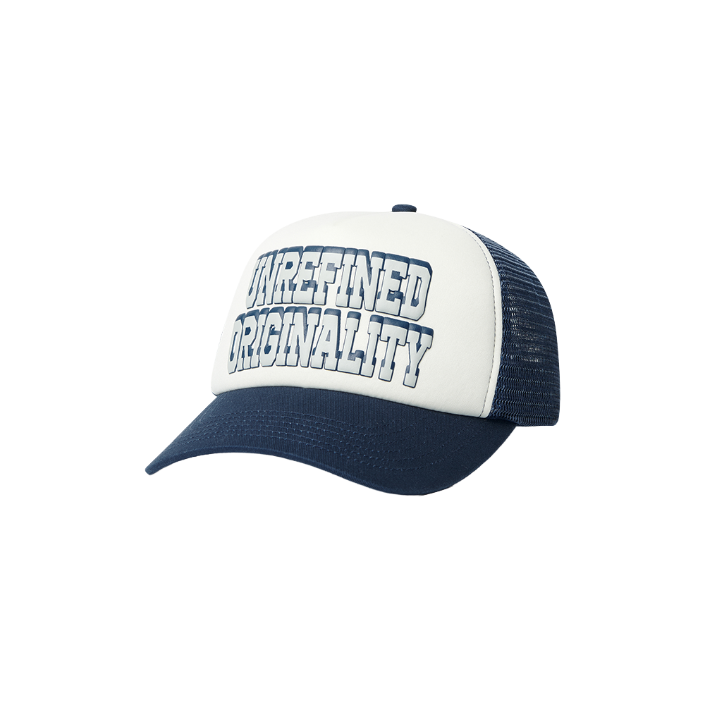 노매뉴얼 U.O 트러커 캡 네이비(NOMANUAL U.O Trucker Cap Navy)