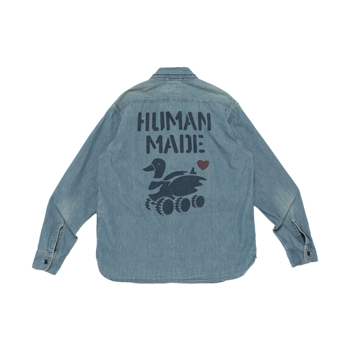 휴먼 메이드 밀리터리 샴브레이 셔츠 블루(Human Made Military Chambray Shirt Blue) - 2