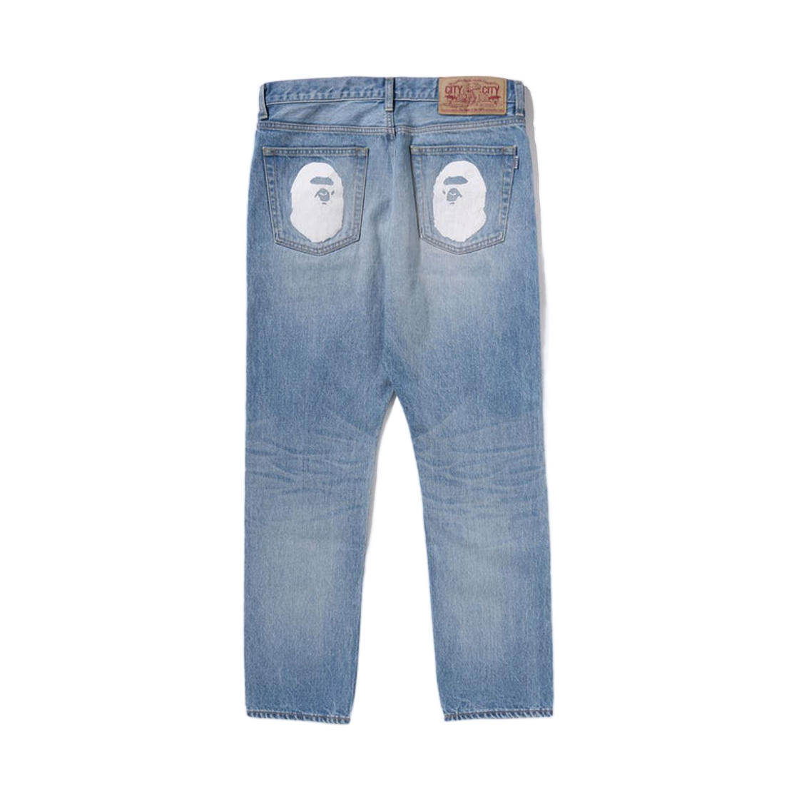 베이프 에이프 헤드 데님 팬츠 라이트 인디고(BAPE Ape Head Denim Pants Light Indigo) - 2