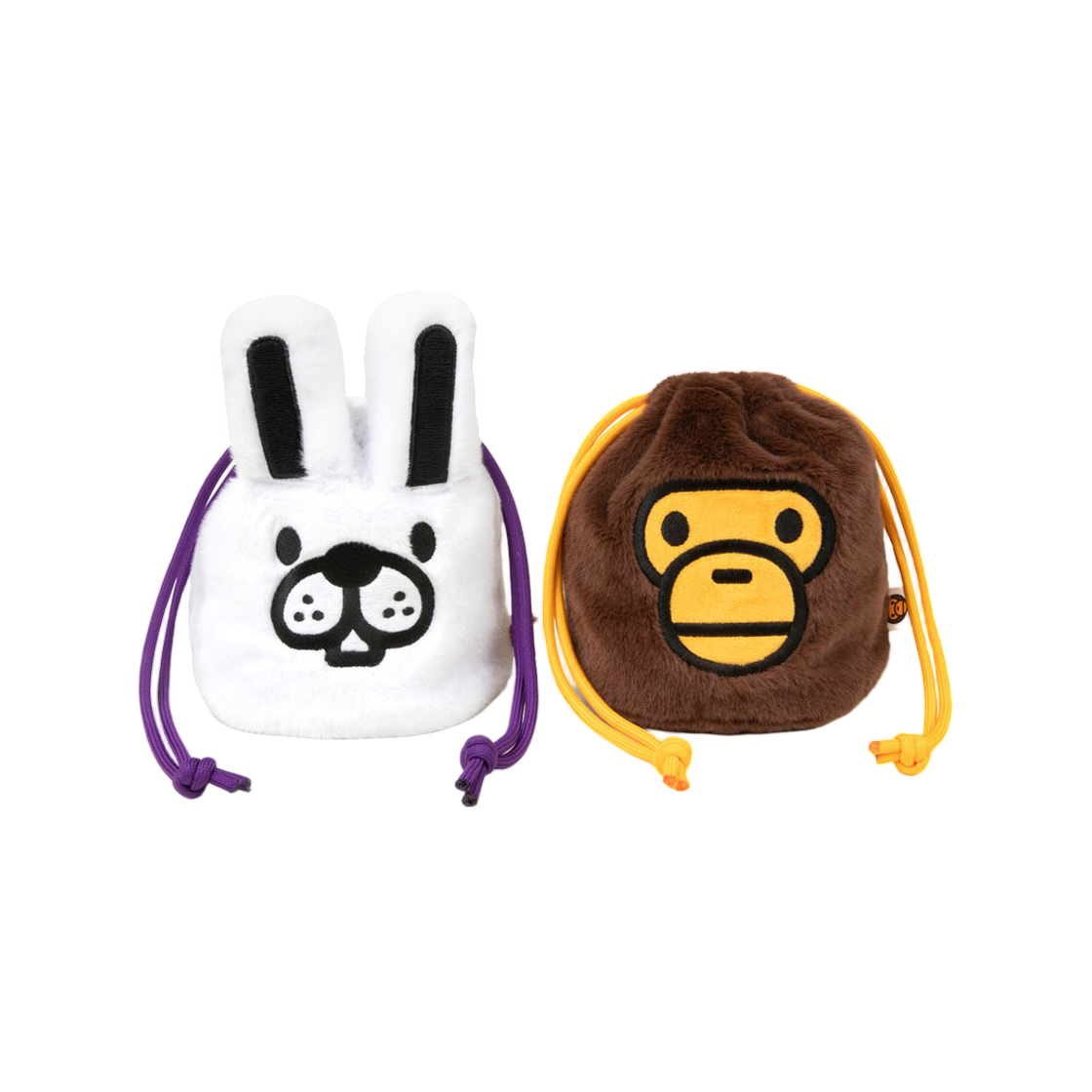 - BAPE Baby Milo Drawstring Pouch Brown (Set Of 2)