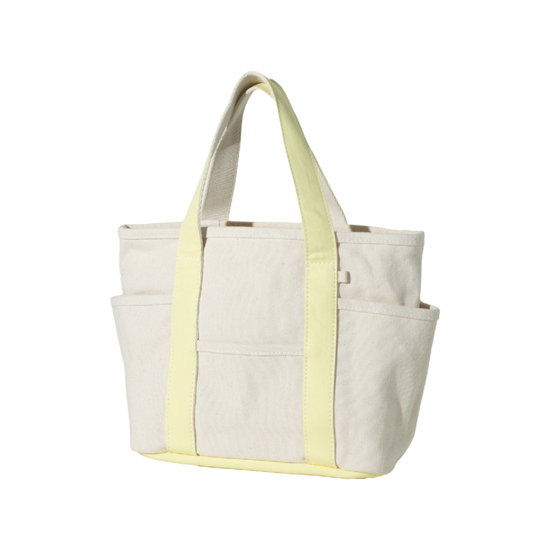 마지언타이틀 스몰 카페토트 캔버스 에크루 레몬(MAZIUNTITLED Small Cafe Tote Canvas Ecru Lemon)