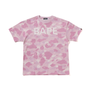 (W) BAPE Logo Color Camo Oversized T-Shirt Pink