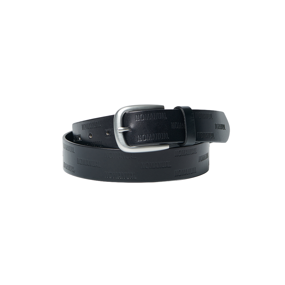 노매뉴얼 디보스 로고 벨트(NOMANUAL Debossed Logo Belt)