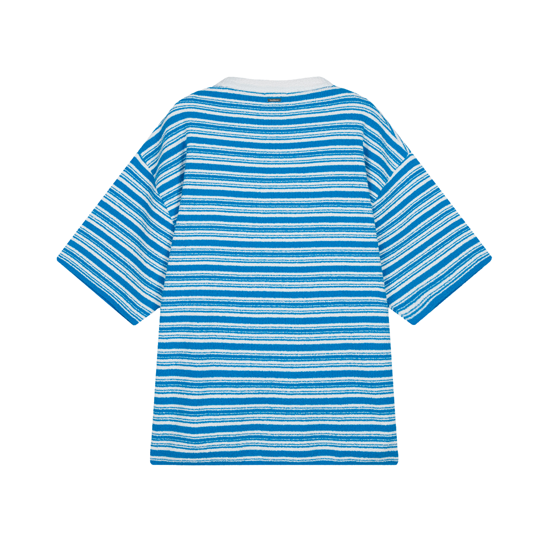 지오송지오 셈블런스 부클 스트라이프 크루넥 니트 블루 ZI2KT875BL(ZIOSONGZIO SEMBLANCE Boucle Stripe Crew Neck Knit Blue) - 2