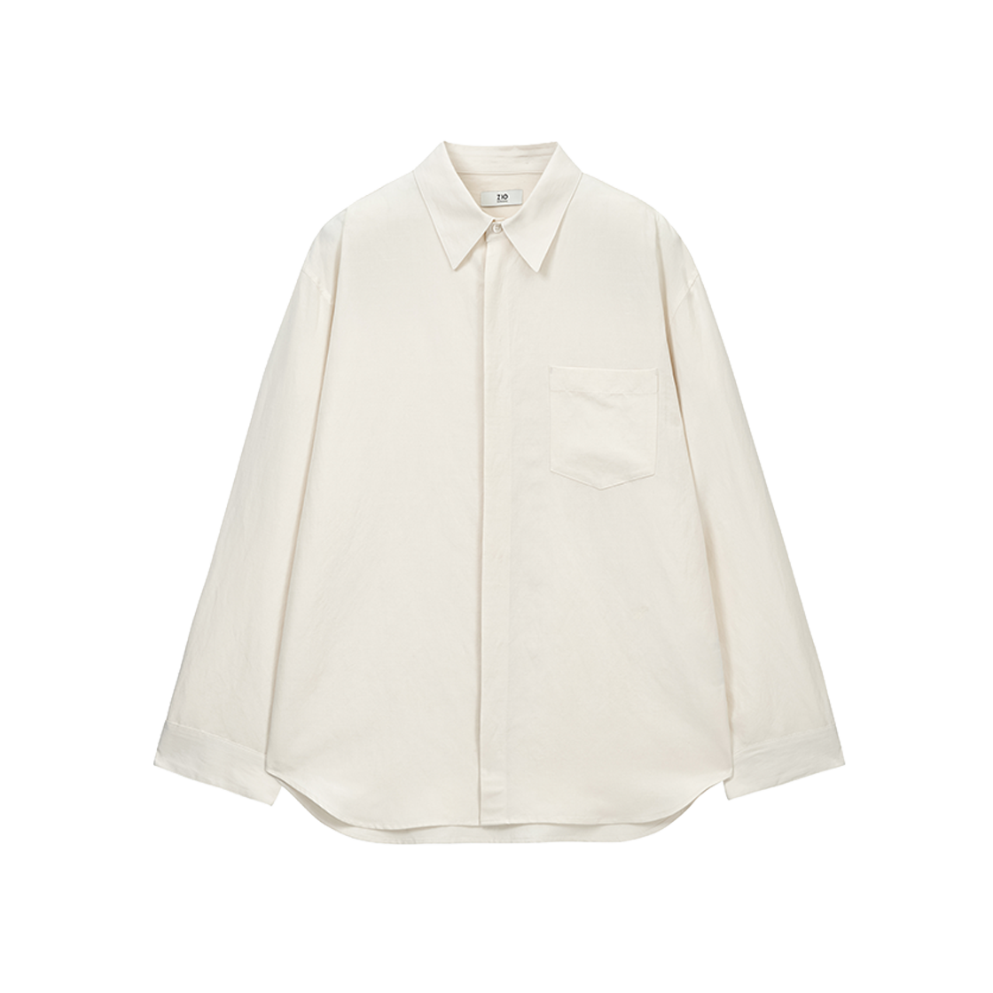 지오송지오 컬렉션 린넨 포켓 셔츠 아이보리 BI2SH202IV