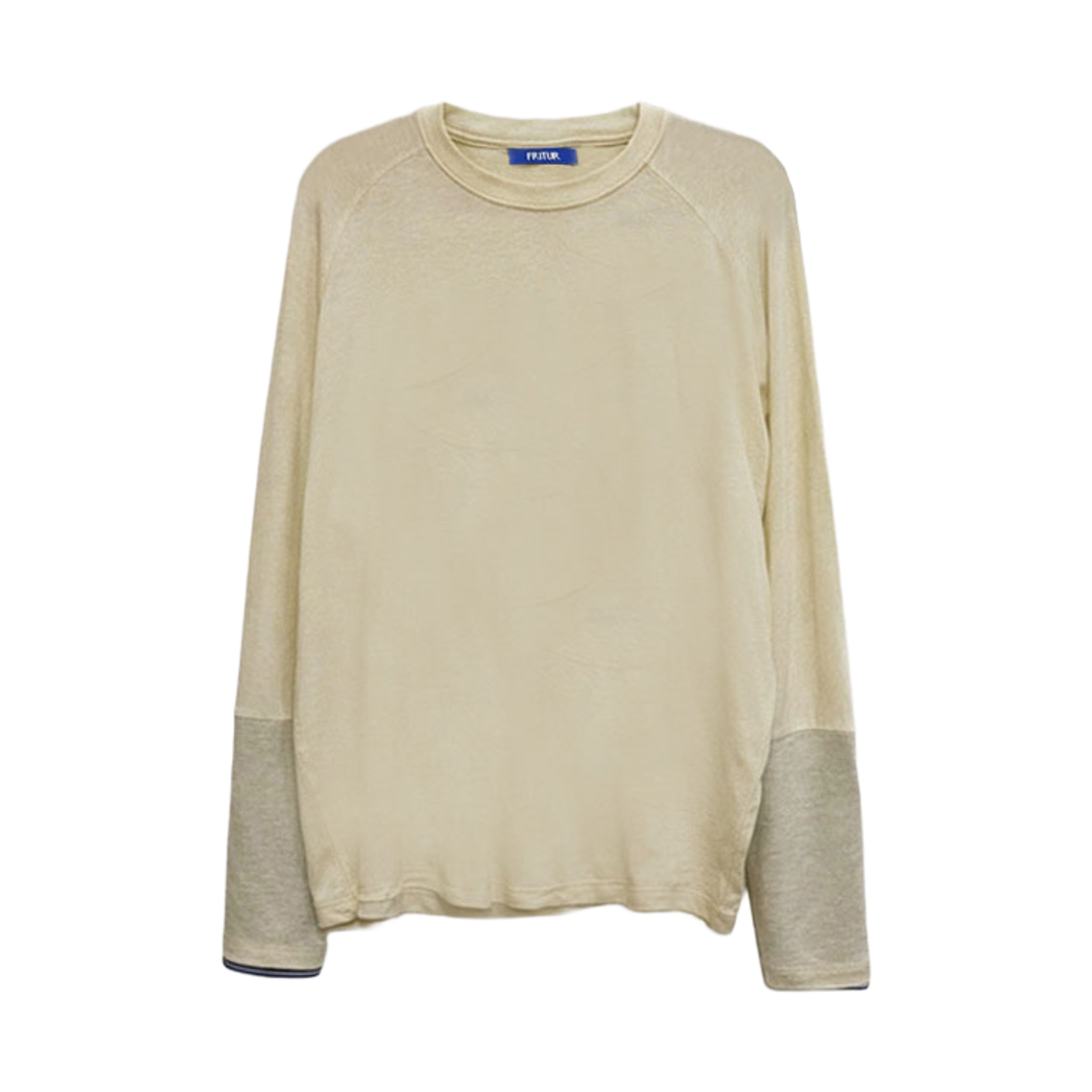F261TS03 FRITUR Slim Layered T-shirt Beige