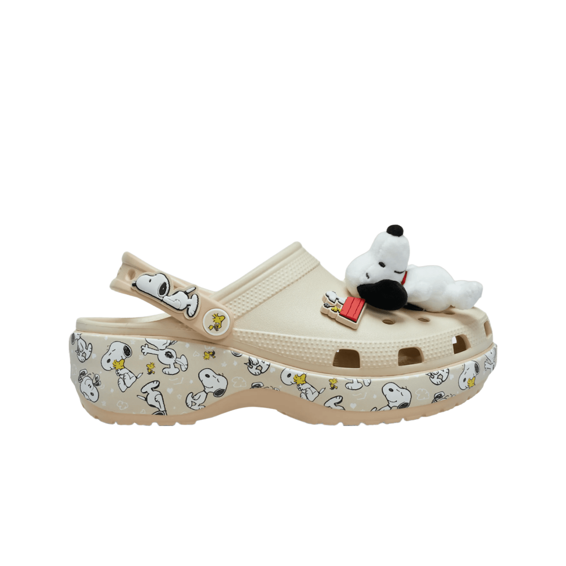 (W) 크록스 x 피너츠 클래식 플랫폼 클로그 멀티((W) Crocs x Peanuts Classic Platform Clog Multi)