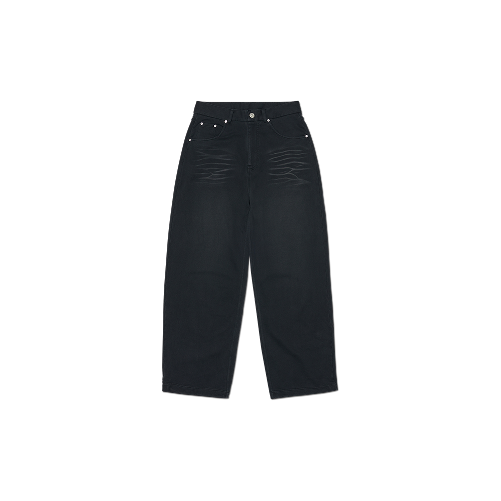 NMSS62TP02WBK NOMANUAL J.P Washed Sweatpants Washed Black